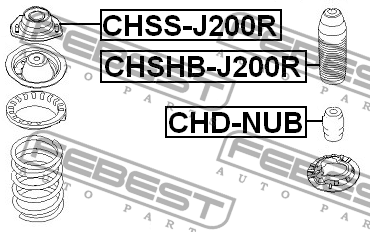Chevrolet Lacetti/Gentra Отбойник зад амортиз CHD-NUB FEBEST