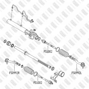 Hyundai Tucson/Sportage 04-09 рулевой наконечник левый FS0992L FIXAR
