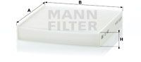 Suzuki Swift/SX-4 Венгрия 09-13/Fiat Sedic фильтр салона CU1827 MANN FILTER