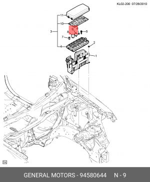 Daewoo Lanos,Nexia Реле бензонасоса 94580644, 90191753 94580644 GENERAL MOTORS