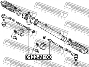 Toyota Duet тяга рулевая 0122-M100 FEBEST