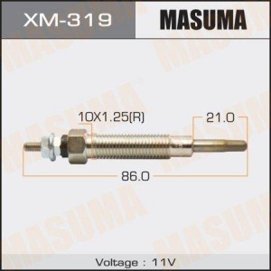 Mitsubishi 4M40 свеча накаливания XM-319 MASUMA