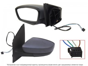 VW POLO 09- 4D LH регулировка обогрев 5к зеркало левое в сборе STVWP5940A2 SAT