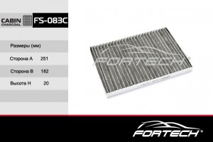 Renault Koleos фильтр салона FS083C FORTECH