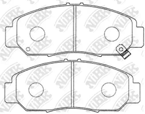 Honda Civic 05-11 12-  FB Седан, Accord VIII 03- колодки тормозные передние PN8465 NIBK