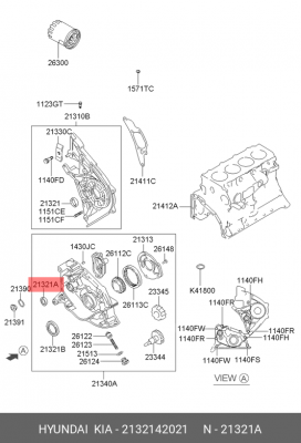Hyundai Porter/Starex 00-06 VIN сальник балансира левый    17x28x7 2132142021 HYUNDAI KIA