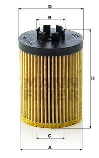 Opel Corsa, Agila, Astra 1.0-1.4 Фильтр масляный (-03.07) HU7128X MANN FILTER