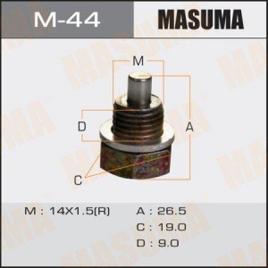 Болт маслосливной С МАГНИТОМ 14x1.5 mm M-44 MASUMA