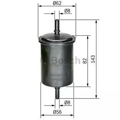 Renault Logan, Symbol, Peugeot 206 -08 Фильтр топливный       KL72 0 450 902 161 BOSCH