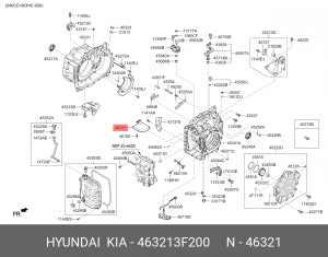 МАСЛЯНЫЙ ФИЛЬТР ДЛЯ АКПП 463213F200 HYUNDAI KIA