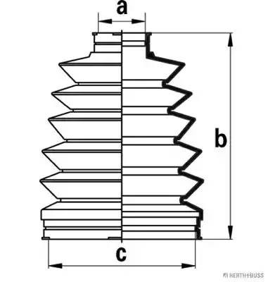 Mitsubishi Pajero Pinin Пылник ШРУС наружный J2863011 H B JAKOPARTS NIPPARTS