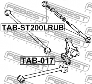 TOYOTA CAMRY 96-01 Сайлентблок рычага TAB-ST200LRUB FEBEST