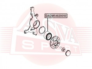 MB204 подшипник передней ступицы DACM54920050 ASVA