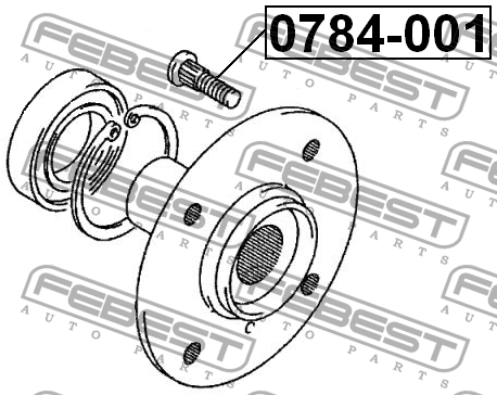 Suzuki GV, SX4, Liana, Jimny, Swift шпилька колесная 0784-001 FEBEST
