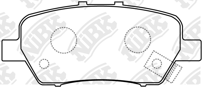 Honda Odissey, StepWGN колодки задние дисковые PN8506 NIBK