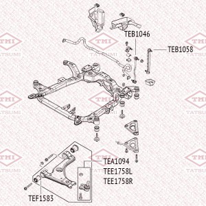 Opel Astra H, G сайлентблок переднего рычага передний TEF1583 TATSUMI