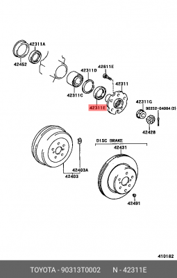 Toyota Hilux 07- сальник полуоси внешний 90313-T0002 TOYOTA
