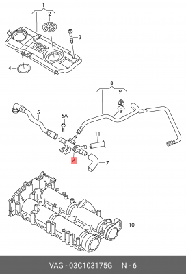 Клапан 03C 103 175 G VAG