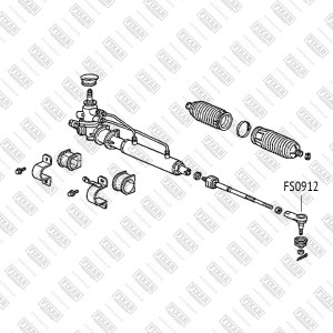 Honda HR-V 98-05, Logo наконечник рулевой л=п FS0912 FIXAR