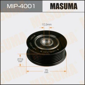 Mazda 6 1.8-2.0 07-, CX-5 ролик обводной верхний с ручьями MIP-4001 MASUMA