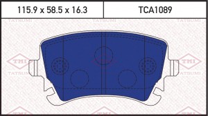 VAG Trasporter V  колодки задние TCA1089 TATSUMI