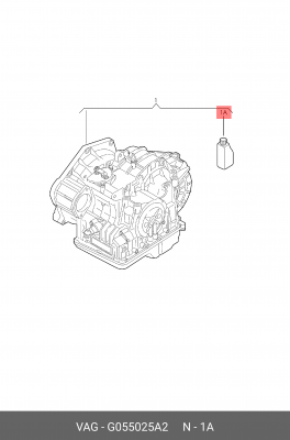 Трансмиссионное масло VW АКП G055 025 (1л)  (Масло транс., 1 л ( G 055 025 A2 )) G 055 025 A2 VAG