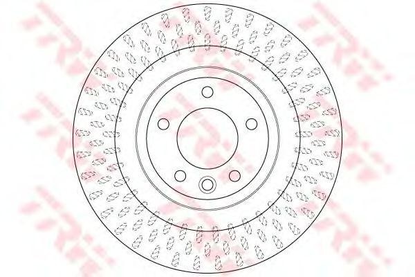 Range Rover диск тормозной задний неоригинал TRW DF6528S TRW