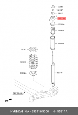 Опора стойки амортизатора (Опора) 55311H5000 HYUNDAI KIA
