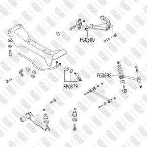 Hyundai Sonata EF Тагаз Стойка стабилизатора задн FP0879 FIXAR