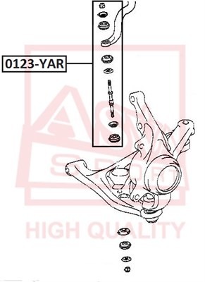 Toyota Yaris/Echo 99-05 стойка переднего стабилизатора / Citroen C1 0123-YAR ASVA