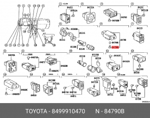 Toyota Лампа 84999-10470 TOYOTA