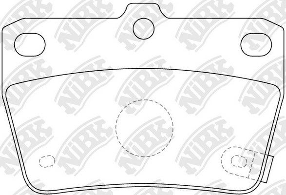 Toyota Rav-4 00-05гг колодки тормозные задние PN1424 NIBK