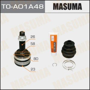 Toyota Шрус наружный MASUMA 23X58X26 TO-A01A48 MASUMA