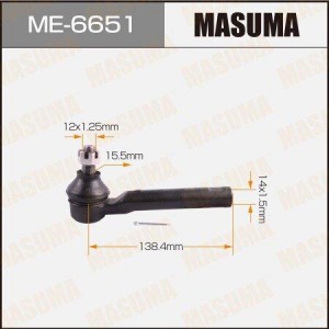 SUBARU Impreza 92-12/Legacy II/III/IV/V/Outback 00- наконечник рулевой ME-6651 MASUMA