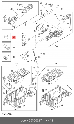 ПРОБКА БЛОКА ЦИЛИНДРОВ [ORG] 55556227 GENERAL MOTORS