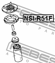 NISSAN PATHFINDER R51 2004.08-2012.09 проставка пружины верхняя NSI-R51F FEBEST
