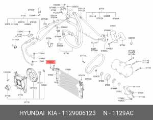 Болт М6 1129006123 HYUNDAI KIA
