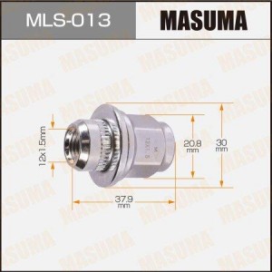 Toyota RAV-4, Camry V40, Mitsubishi  L200, XL, Lancer 10 гайка хром закрытая M12 MLS-013 MASUMA