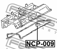 Nissan прокладка свечных колодцев NCP-009 FEBEST