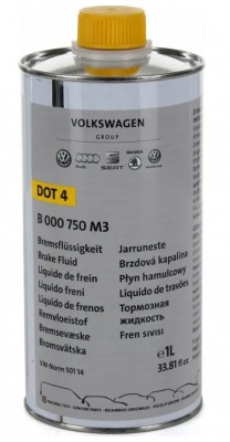 яТормозная жидкость VAG DOT4 VW50114 1L B 000 750 M3 VAG