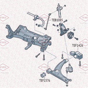 VAG Passat B6/B7/Golf 6/Tiguan/Jetta/Octavia A5 A7 Стойка стабилизатора передняя TEB1085 TATSUMI