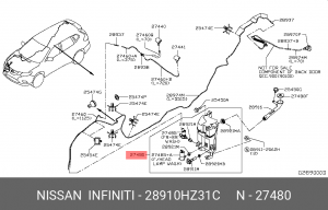 Nissan Xtrail бачок омывателя 28910-HZ31C NISSAN INFINITI