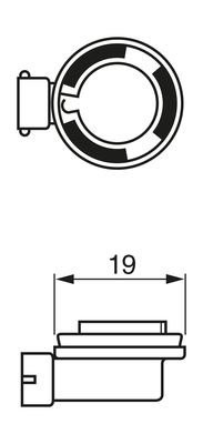 Лампа ECO H8 12V [35W] [картон] [1 шт] 1987302805 BOSCH