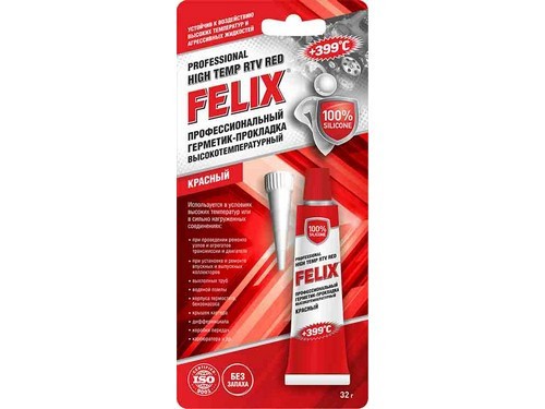 Герметик-прокладка +343 КРАСНЫЙ 32г. 411040060 FELIX
