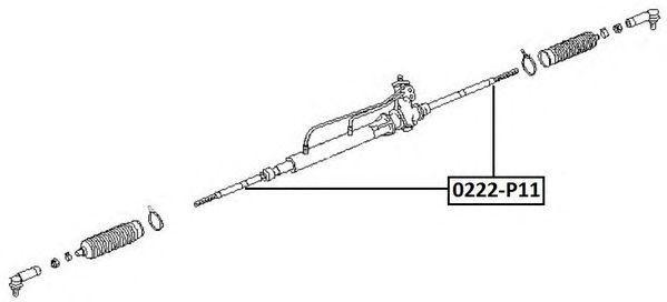 Nissan Primera P11 96-01 Тяга рулевая 0222-P11 ASVA