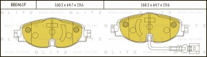 VAG Octavia A7, Golf VII 1.2-2.0 TSI, TDi 12-, Kodiak VIN, Tiguan 16- VIN колодк BB0461P BLITZ
