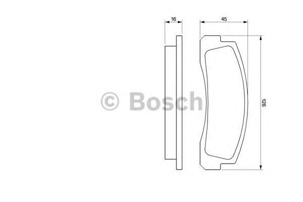 Колодки тормозные NIVA 0 986 466 601 BOSCH
