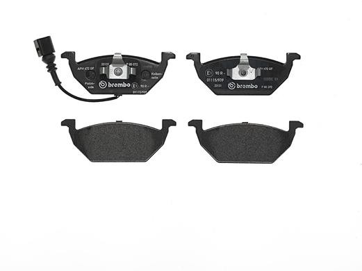 VAG Octavia колодки передние P85072 BREMBO