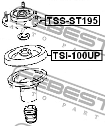 TOYOTA CARINA E 92-01 опора переднего амортизатора TSS-ST195 FEBEST