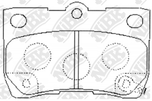 LEXUS GS 06-, IS 02-06 колодки задние PN1494 NIBK